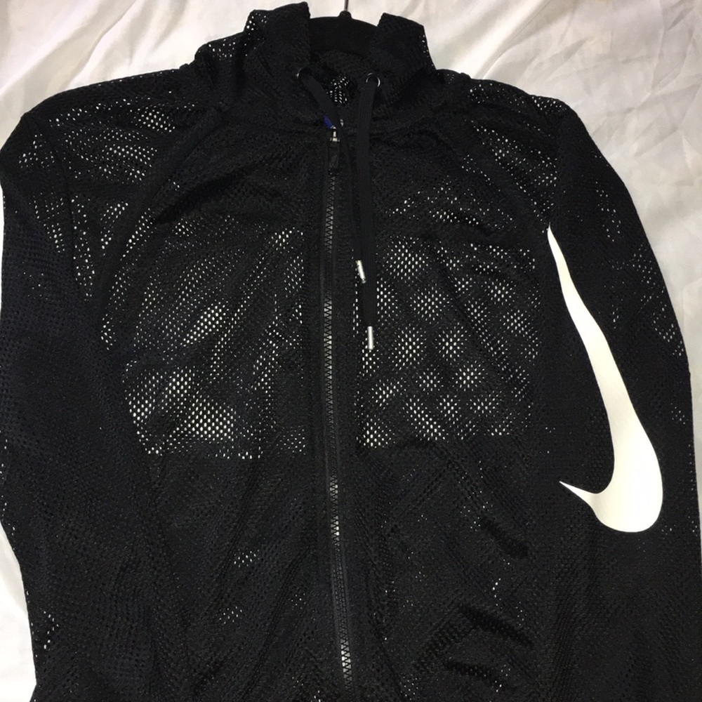 Mesh black active Nike hoodie, size m